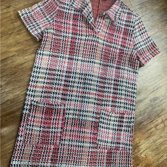 Zara Pink and Black Plaid Dress - Picture 2 of 2